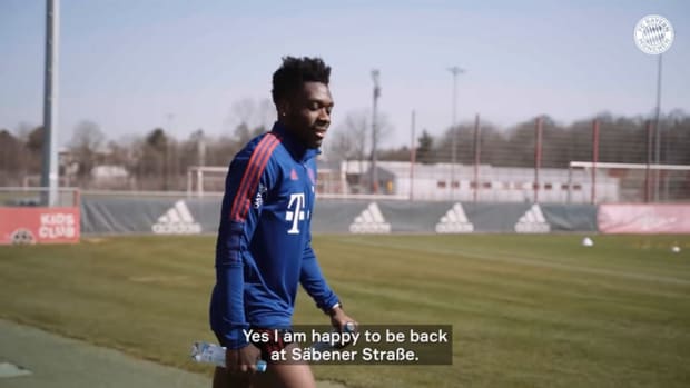 Davies: 'I'm just happy that I can train again'